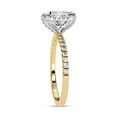 thumbnail image 3 of IGI Certified Lab Grown Diamond Ring | Center 7MM Princess Cut Halo Solitaire Engagement Wedding Rings For Women In 18K Solid Yellow Gold | F-G, VS-SI Quality (2.40 Ctw) Ring Size-4, 3 of 7