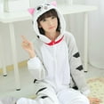 thumbnail image 6 of Women Cat Onesies Hooded Sleepwear Unisex Men Pajamas Winter Animal Pajamas One Piece Halloween Xmas Cosplay Costumes Homewear, 6 of 6