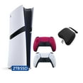 thumbnail image 1 of PlayStation 5 Pro 2TB SSD Digital Console with Two Controllers, White and Cosmic Red DualSense and Mytrix Hard Shell Protective Controller Case - Flagship PS5 Pro Console, 1 of 9