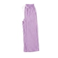 thumbnail image 2 of MaFYtyTPR Women 2 Piece Striped Outfits 3/4 Sleeve Button Down Shirt with Drawstring Wide Leg Pants Casual Comfy Two-piece Set A-Purple XXXL, 2 of 2
