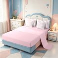 thumbnail image 3 of Erosebridal Aesthetic Abstract Stripes 7-Piece Twin Bedding,Modern Lines Bedding Comforter Set,Pink Reversible, 3 of 7
