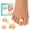 Beige, variant on Welnove Hammer Toe Corrector with Firm Support - 6 Pack Toe Splints to Realign Bent, Curled, Crooked, Claw & Hammer Toes, Men & Women, 3 Sizes, Clear