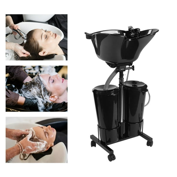 Salon Hair Shampoo Sink Portable Washing Bowl Mobile Wash Sink Basin