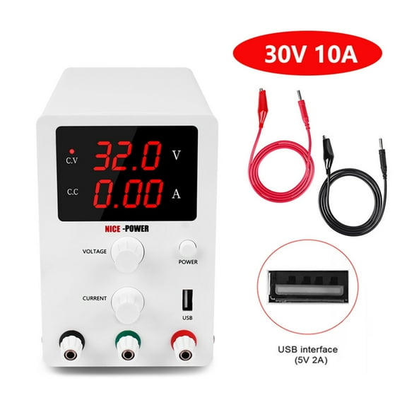 Adjustable Switching Dc Lab Power Supply Variable 120-V 60-V 30V 10A 5A Regulated Power USB 5V 2A Laboratory Power Source ,Low-loss