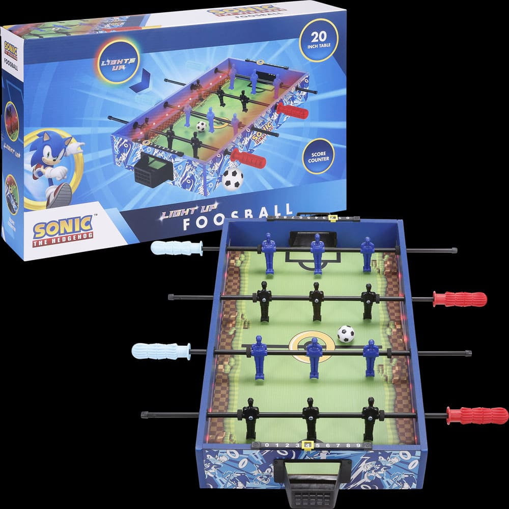 Sonic The Hedgehog Tabletop Light up Foosball Game