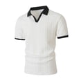 thumbnail image 4 of Timoontee Men's Short Sleeve Basic T Shirt Breathable Fabric Moisture Wicking V V Neck Crew Neck Versatile Style For White XL, 4 of 9