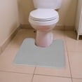 thumbnail image 3 of Premium Contoured Toilet Mat | Non-Slip Bathroom Rug | Soft Absorbent Washable U-Shaped Toilet Rug for Bathroom,Master Bath,Guest Bath | Durable Bathroom Floor Mat | Comfortable Bathroom, 3 of 5