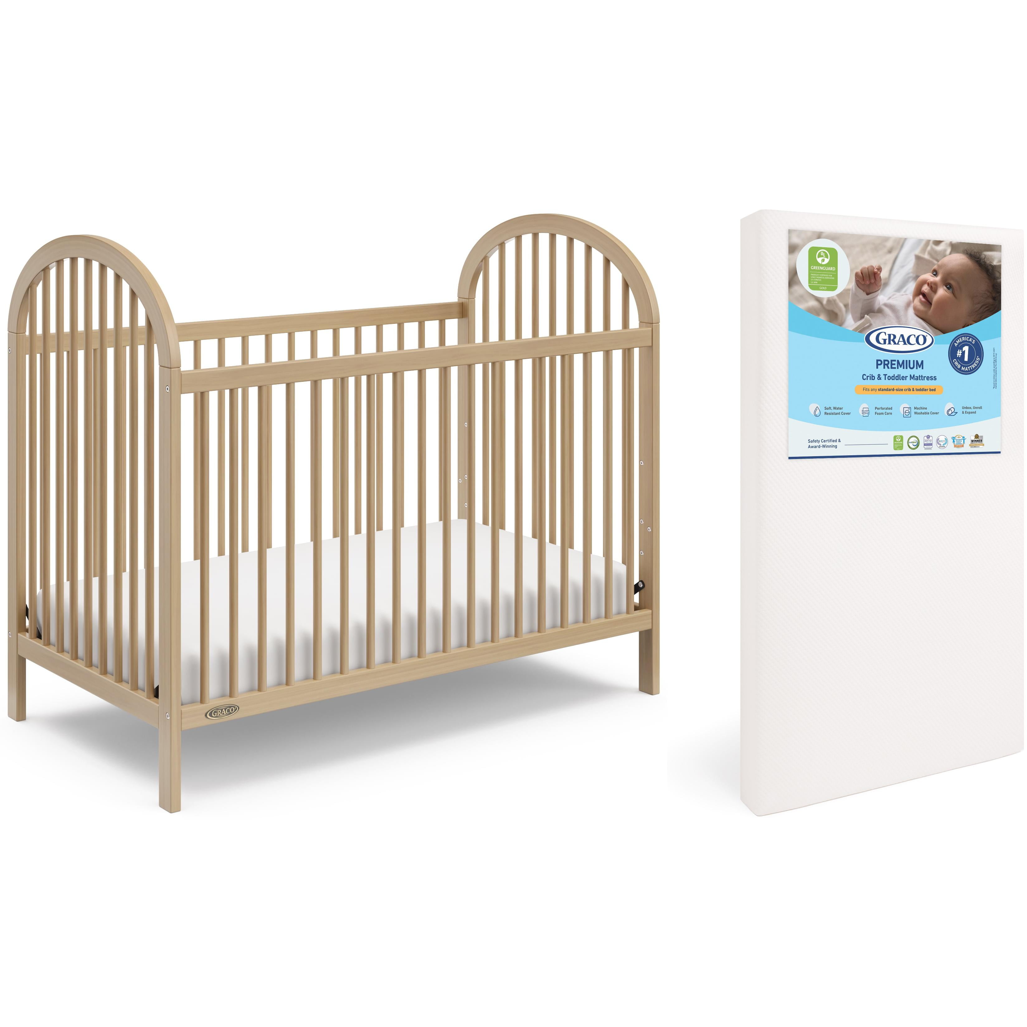 DaVinci Marley 3-in-1 Convertible Crib, White/Natural Davinci
