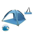 thumbnail image 3 of Beach Ventilated Tent Detachable Double Pole Ventilated Tent UV Protection 3-sided Ventilated Spacious Tent with Removable Bottom Pad for Beach Camping, 3 of 8