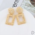 thumbnail image 4 of kurtrusly Women Geometric Shape Metal Earring Girl Exaggerated Sqaure Dangling Earring Solid Color Ear Drop Jewelries, 4 of 8