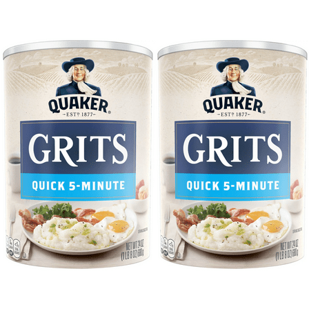 Quaker, Original Quick 5-Minute Grits, 24 oz.,( 2 Pack)