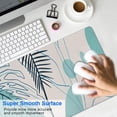 thumbnail image 4 of Long Mouse Pads for Desk,Blue Boho Plant Pattern Desk Mats on Top Of Desks, Desk Mouse Pad Extra Large with 3mm Non-Slip Base and Stitched Edge for Gaming,Office,Work,Home 35.4"x15.7", 4 of 6