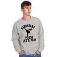 thumbnail image 3 of Handstand Posse Lets Play Gymnastics Men's Crewneck Sweatshirt Brisco Brands X, 3 of 6