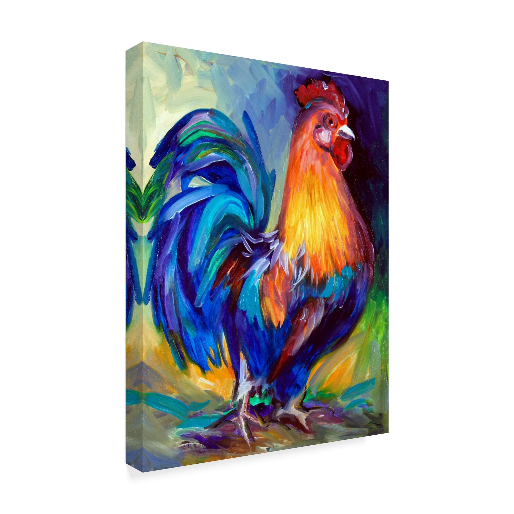 Trademark Fine Art 'Rooster One' Canvas Art by Marcia Baldwin