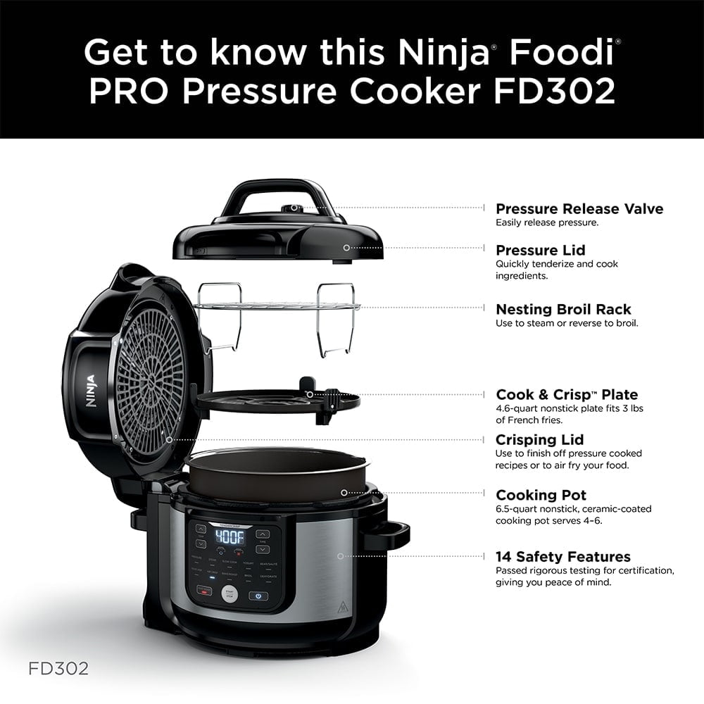 Ninja Foodi Pro Pressure Cooker and Air Fryer - 20195704