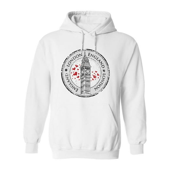 England Love Hoodie Men -Image by Shutterstock, Male Small