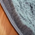 thumbnail image 3 of Sala de estar moderna Alfombra, alfombra redonda súper suave para dormitorio, alfombra de terciopelo esponjoso para interiores, cojín decorativo suave de pelo largo para silla, cojín para sofá (gris,, 3 of 5
