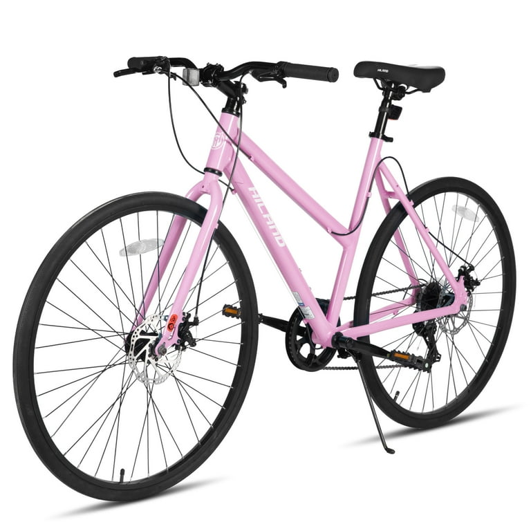 HILAND Unisex Commuter Road Bike 7-Speed Shimano, Mechanical