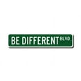 thumbnail image 2 of Glowneon Be Different Metal Sign, Street Sign, Wall Decor, 2 of 3