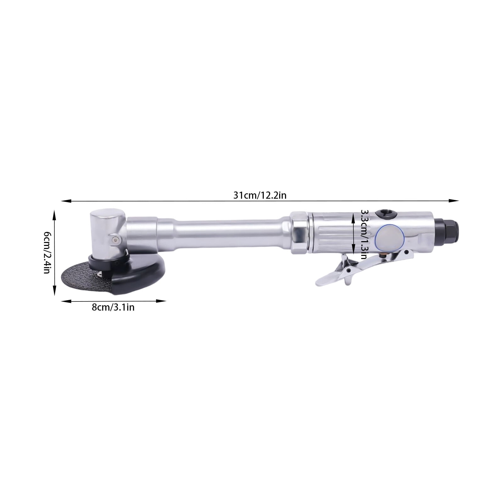 1/4Inch Air Pneumatic Angle Die Grinder Polisher Long Handle Cutting Tool For Cut Off Metal