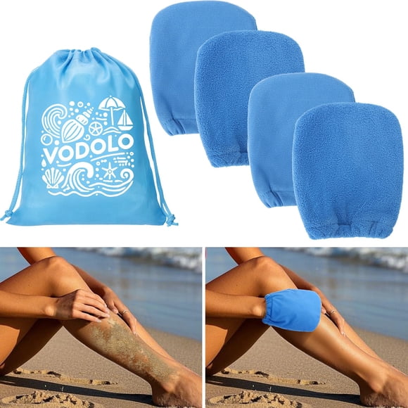 Guantes removedores de arena 2 en 1 Vodolo, 4 unidades, Beach Essentials