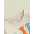 thumbnail image 6 of Elippeo 0-5Y Sisters Brother Matching Outfits 6M 12M 18M 24M 3Y 4Y 5Y Toddler Baby Letter Print Long Sleeve Crewneck Sweatshirt Clothes, 6 of 10