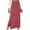 Red, variant on jovati Womens Versatile Half Skirt Solid Color Elastic Wrapped Hip Skirt Split Skirt