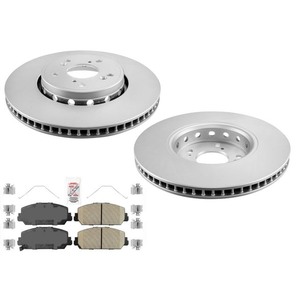 Front GEO Coated Disc Brake Rotors Disc Brake Pads for Acura RDX 2013-2018