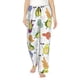 thumbnail image 1 of Balery Orange Green Avocado Pantalones de pijama para mujer, pijamas ultraligeros, pantalones de estar por casa-Small, 1 of 6