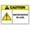 Warning Sign 1, variant on Caution Men Working Aluminum Sign 12 x 8 Inches - UV Ink Printed, Durable for House, Business, Indoor Outdoor Construction, Road Work