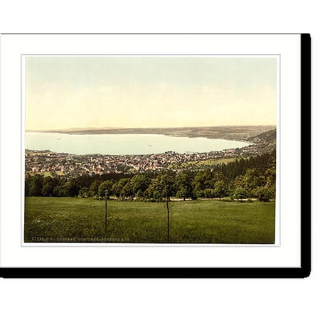 Historic Print, Bregenz from Gabhardsberg Tyrol Austro-Hungary, 16" x 20"