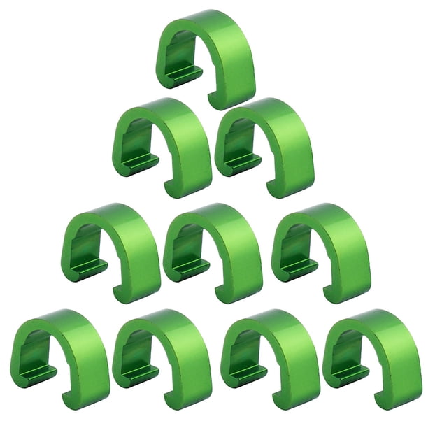 Soidarity 10 piezas Cable de bicicleta C Clips Profesional Simple Robusto Cables de freno Abrazadera Fijar Accesorio Manguera Hebilla Fijador para Type3 NO3 Soidarity OD020040-03