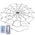 thumbnail image 4 of Luces Gigantes Telaraña Halloween 70 LED Con Araña (impermeable) Púrpura, 4 of 5