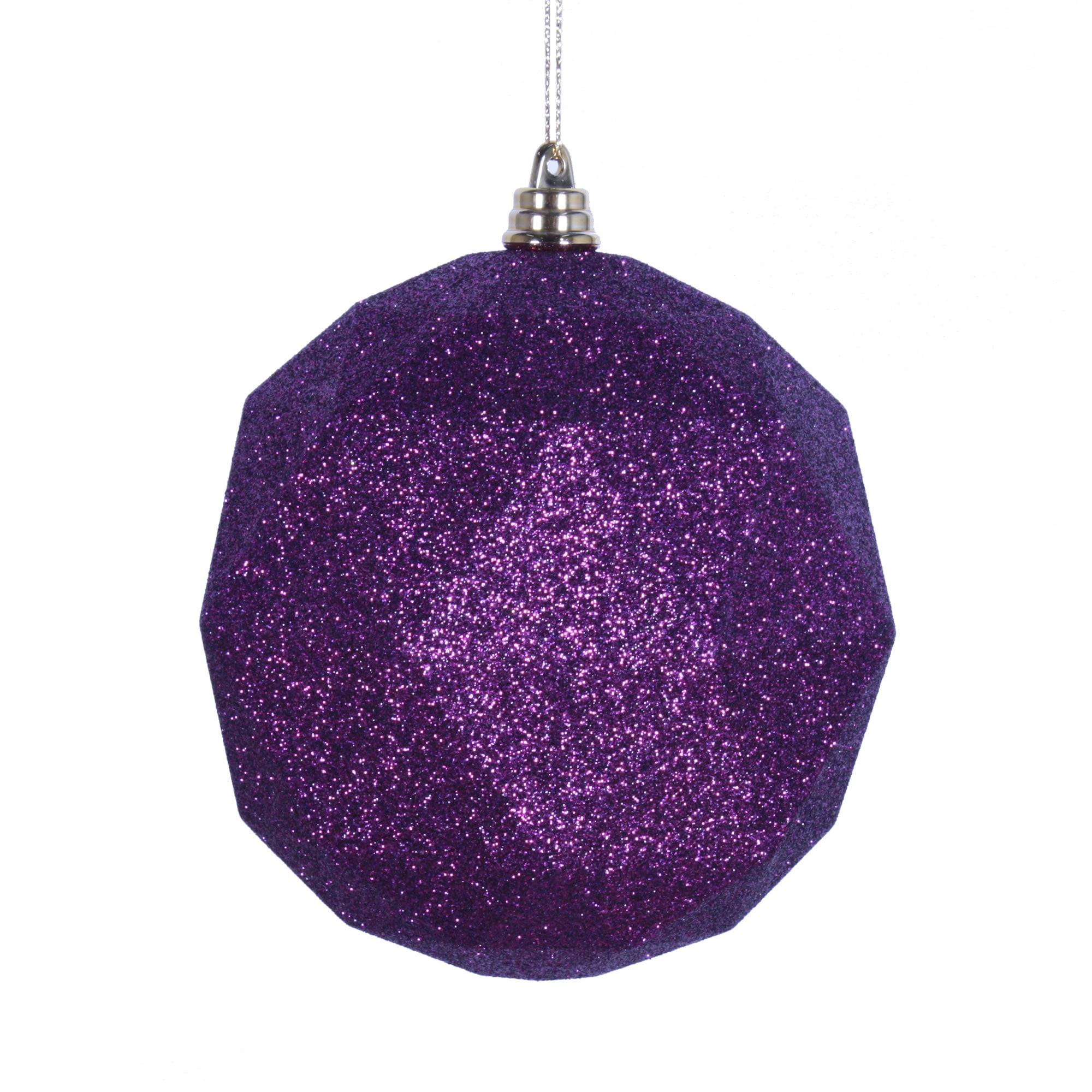Vickerman 6 Lilac Glitter Geometric Ball 4 per Bag 