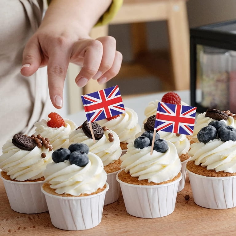 100 Pcs Colorado Flag Toothpicks - Mini State Flag Picks For Food, Cupcakes, Cocktails