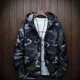 thumbnail image 2 of Chaqueta de plumón acolchada para hombre, parkas cortas, abrigos acolchados para hombre, camuflaje, cremallera, juvenil, ropa informal de invierno pesada, ropa de lujo coreana 2024, 2 of 5