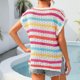 thumbnail image 3 of Camiseta de Manga Corta con Cuello en V, Camiseta de Manga Corta Casual para las Mujeres de Primavera Y Verano, 3 of 4