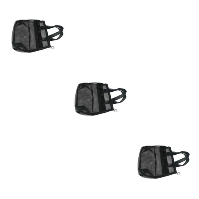 QualitChoice Grand Sac de Douche en Maille Cosmétique Pratique pour Routine de Douche Pratique 3Set