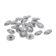 thumbnail image 1 of Wosthever 20 piezas de aleación de plata tibetana con 1 orificio para coser botones Herramientas y accesorios para hornear corazón de 18 mm, 1 of 1