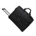 thumbnail image 3 of Bolsa de lona enrollable con ruedas Madera de viaje Portable Multipropósito Expandible Bolsa de semanario para viajar durante la noche Negro l, 3 of 10