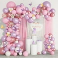 thumbnail image 5 of Butterfly Party Birthday Balloon Chain Set Meal One-year-old Mother's Valentine's Day Wedding Scene Decoration Arrangement, 5 of 5