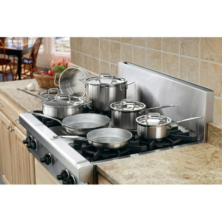 Cuisinart Multiclad Pro 12pc Tri-Ply Stainless Steel Cookware Set - MCP-12N