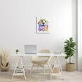 thumbnail image 2 of Watercolor Style Happy Dog Face Animals & Insects Graphic Art Gallery Wrapped Canvas Print Wall Art, 2 of 7