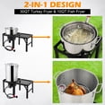 thumbnail image 5 of Zimtown 30qt 10qt Outdoor Fryer Turkey Fryer Deep Fish Propane Boil Pot with Folding Side Table for Outdoor Cooking,55000BTU, 5 of 8