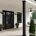 thumbnail image 3 of Hunter - Cassius 1-light Matte Black, Outdoor, Dimmable, Modern Style, Cone Shaped Sconce, for Bedrooms, Kitchens, Dining, Living Rooms - 46011, 3 of 9