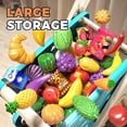 thumbnail image 2 of Set de carrito de compras Pretend Play Jovow, 102 piezas, rojo y accesorios, 2 of 7