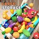 thumbnail image 2 of Set de carrito de compras Pretend Play Jovow, 102 piezas, rojo y accesorios, 2 of 7