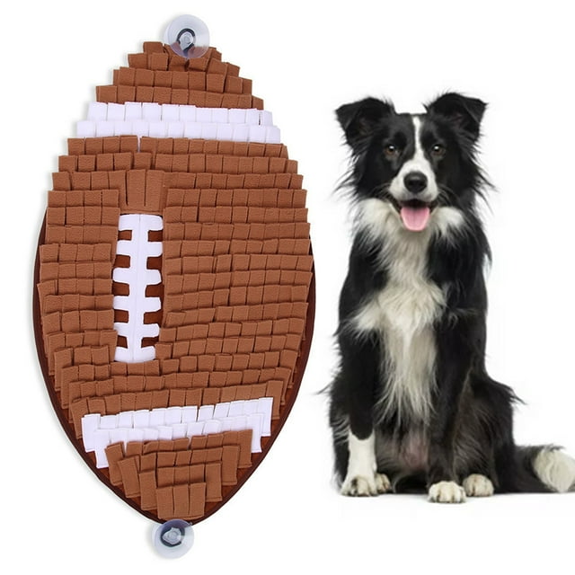 Dog Snuffle Mat Rugby Nonslip Puppy Puzzle Toy Interactive Feed Game for Indoor