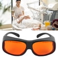 thumbnail image 1 of Gafas De Seguridad Violetas, 532 Nm OD5+ Profesional 55% De Transmitancia De Luz Fácil Operación Marco Negro Gafas De Seguridad Para Cosmetología Para Salón De Belleza, 1 of 7