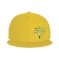 thumbnail image 3 of ZICANCN Tree Earth Environment Baseball Caps, Trucker Hats for Men And Women, Adjustable Breathable Flat Caps, Yellow, 3 of 6